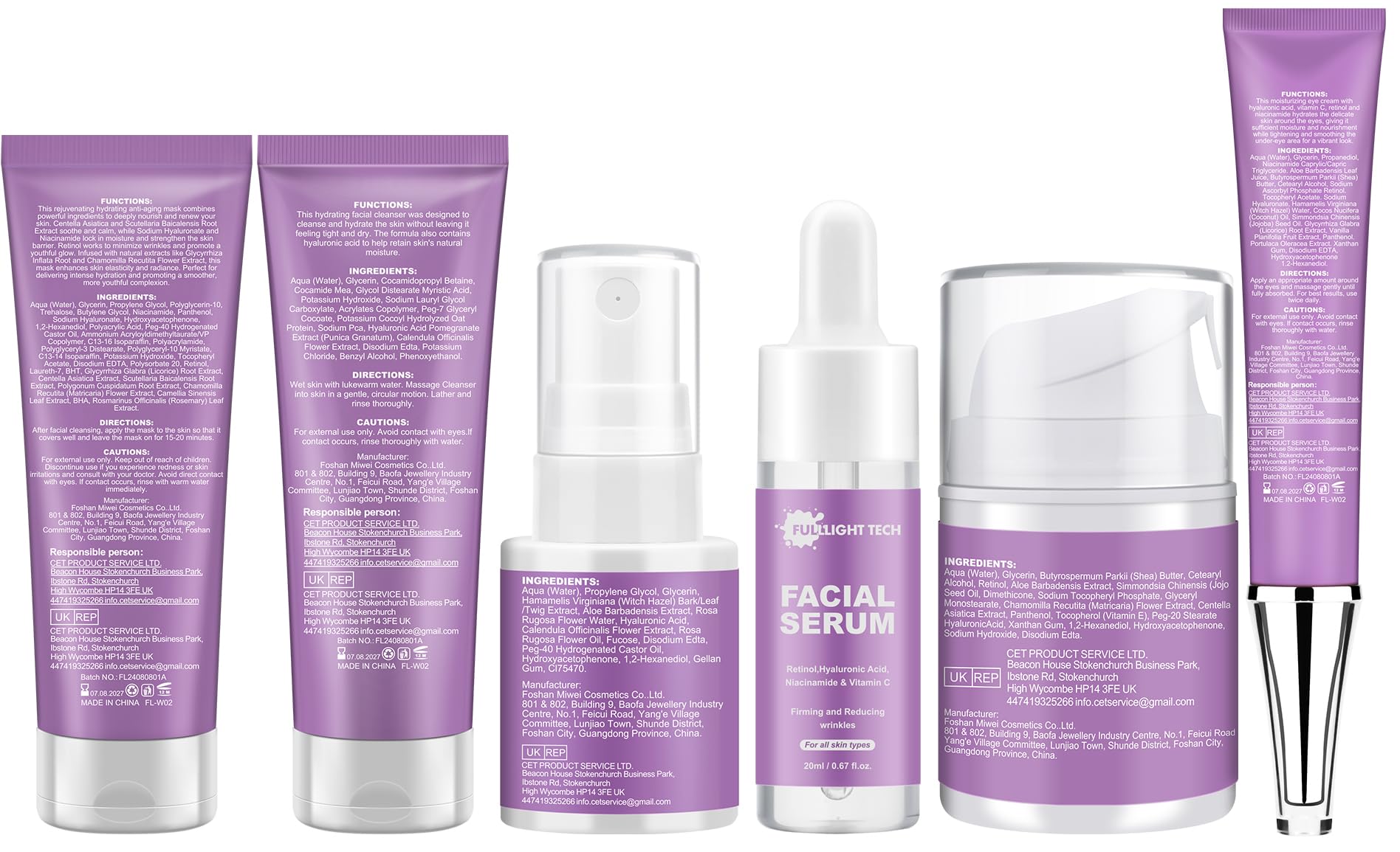 Fulllight Tech Skin texture closeup showing moisturizing formula