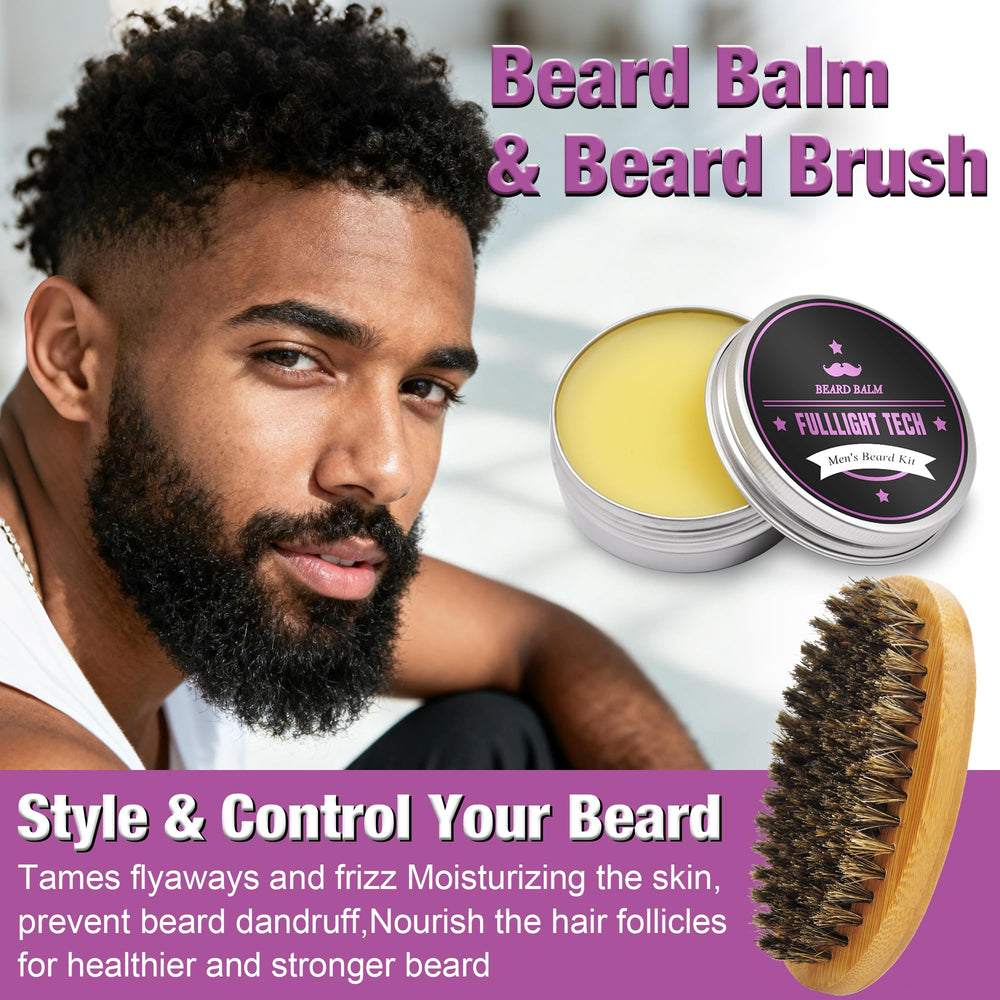 FULLLIGHT TECH stainless steel beard scissors for clean, controlled trimming