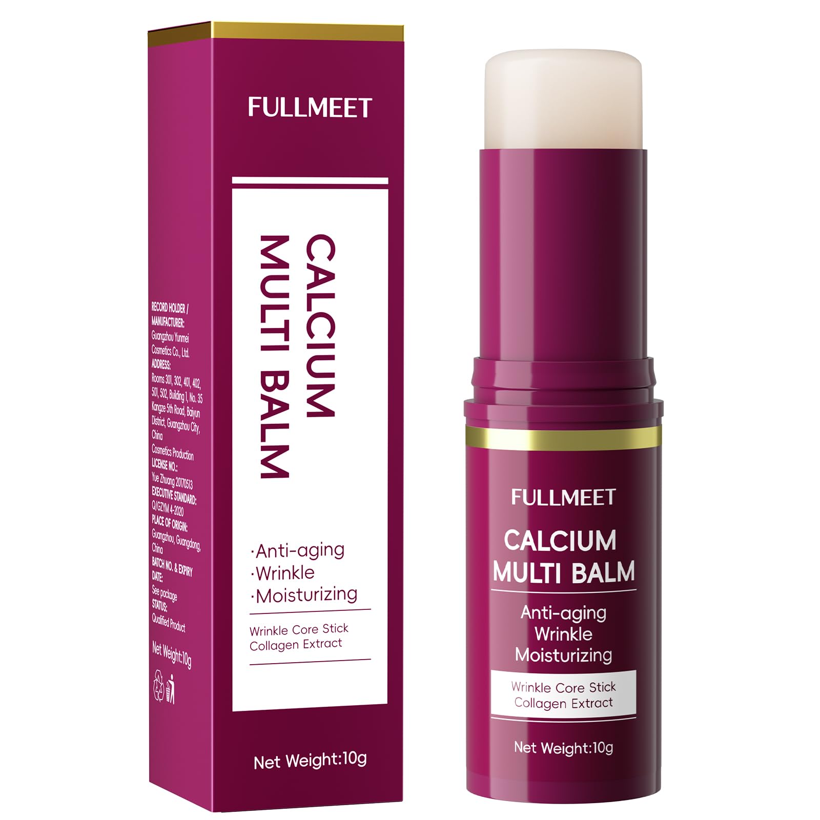 FullMeet Calcium Volume Multi Balm all-in-one stick hydrates face and lips.
