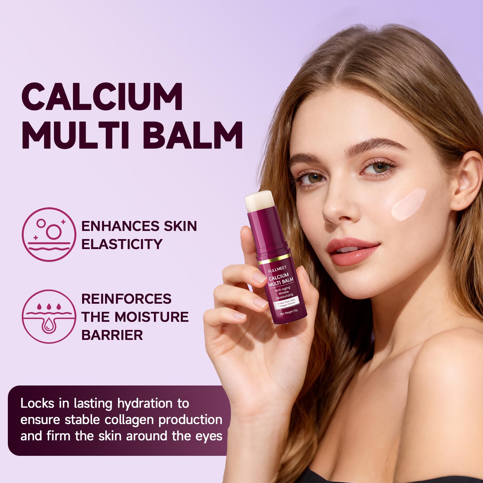 FullMeet Calcium Volume Multi Balm eye contour smooths delicate skin.