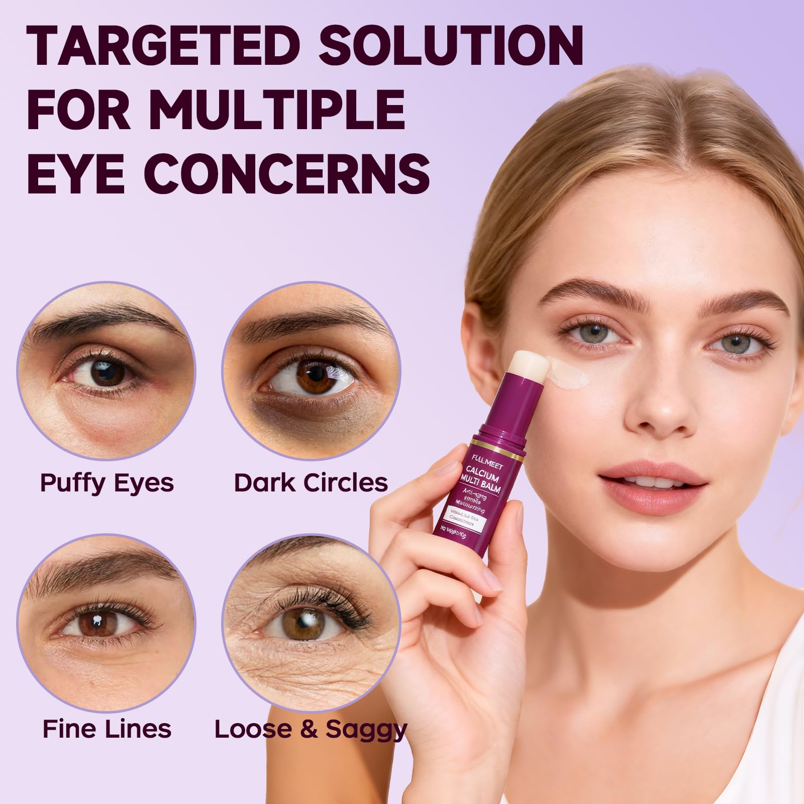 FullMeet Calcium Volume Multi Balm smooths fine lines around eyes.