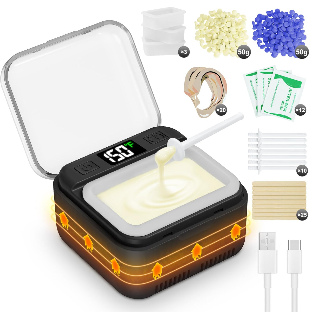 FullWoyi Nose Wax Kit compact device ready for travel grooming sessions.