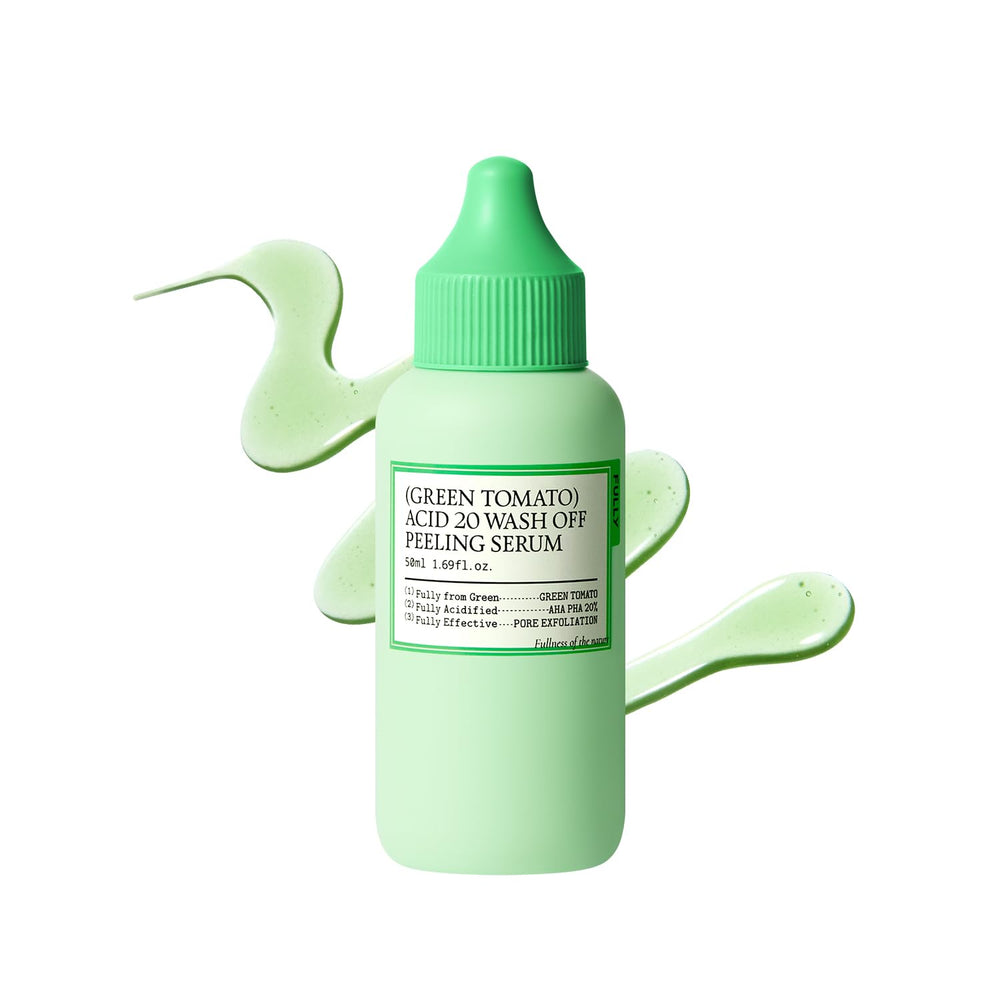 FULLY Green Tomato Acid 20 serum bottle hints at a glowing, smoother complexion