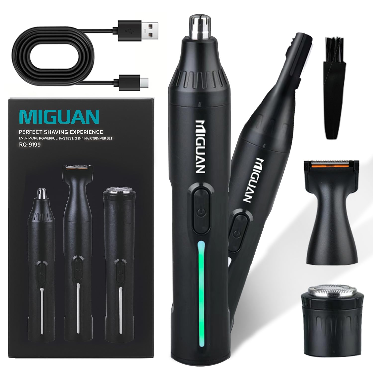 Fululuer nose-trimmer-8500rpm for fast, gentle grooming in sensitive areas.