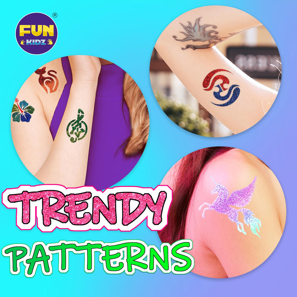 FunKidz glitter tattoo glue pot adds sparkle to designs