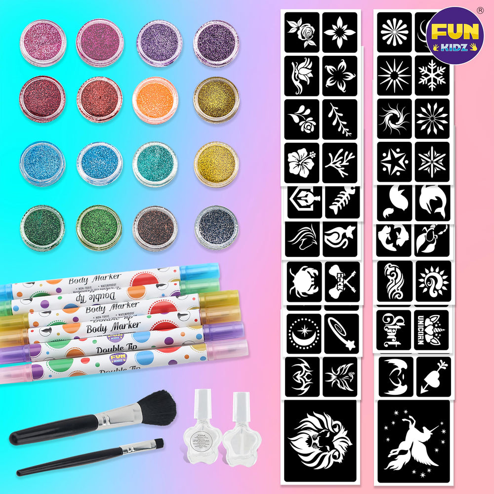 FunKidz reusable stencil stickers for multiple sessions