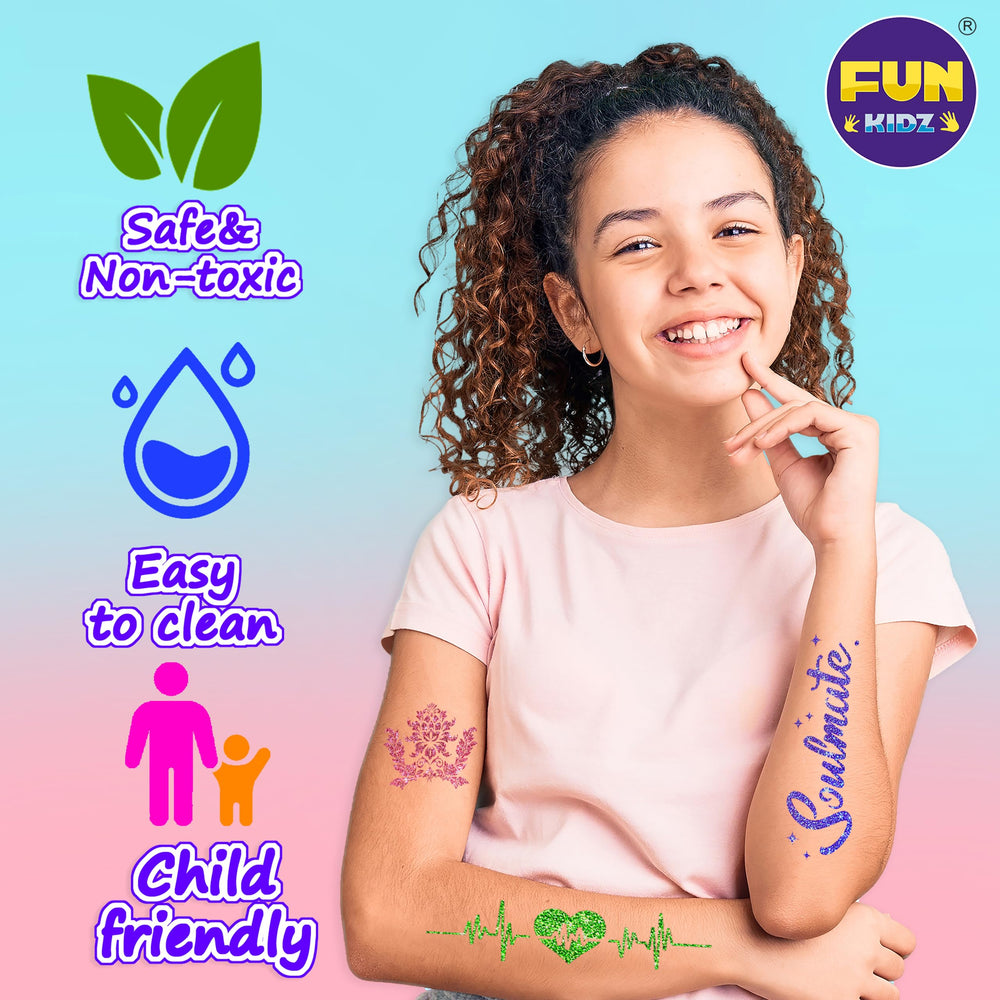 FunKidz six metallic color markers for bold skin art
