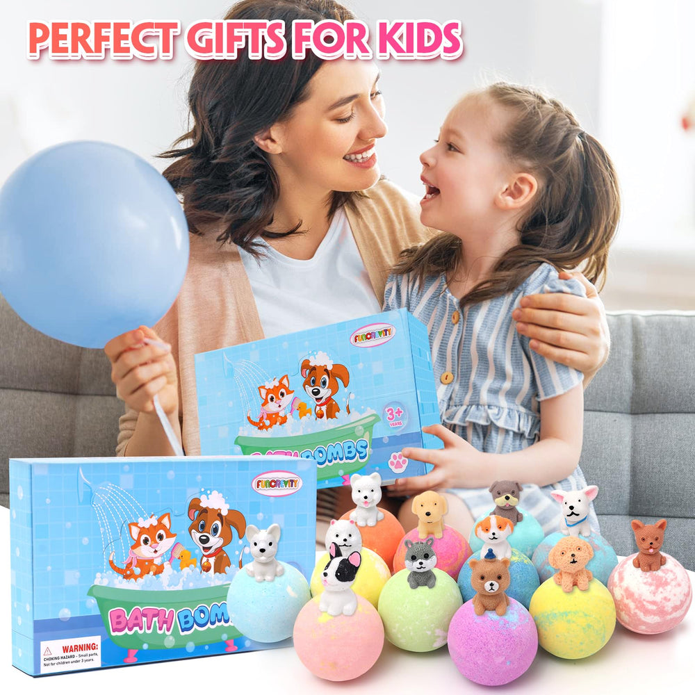 Funcrevity bath bombs provide a colorful, soothing routine for kids and toddlers.
