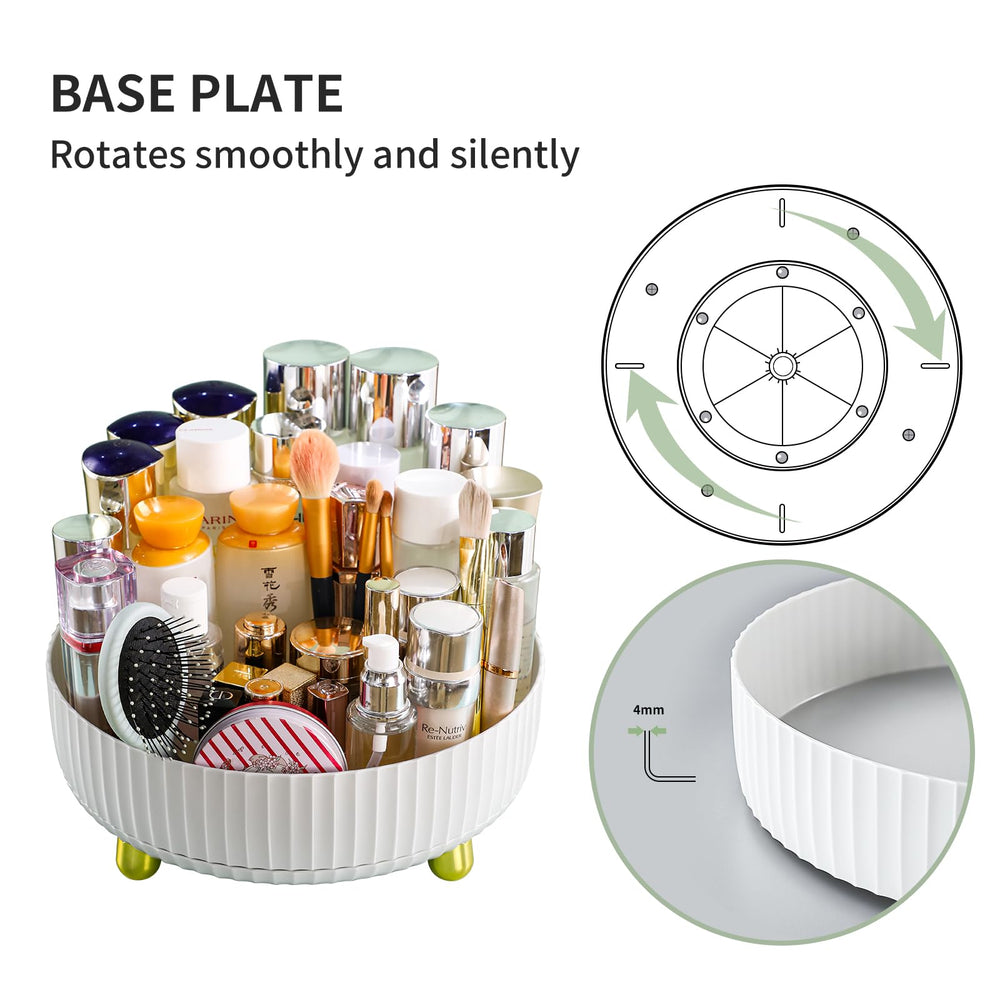 Funest sturdy-acrylic-bathroom-organizer provides a clear, durable storage option.