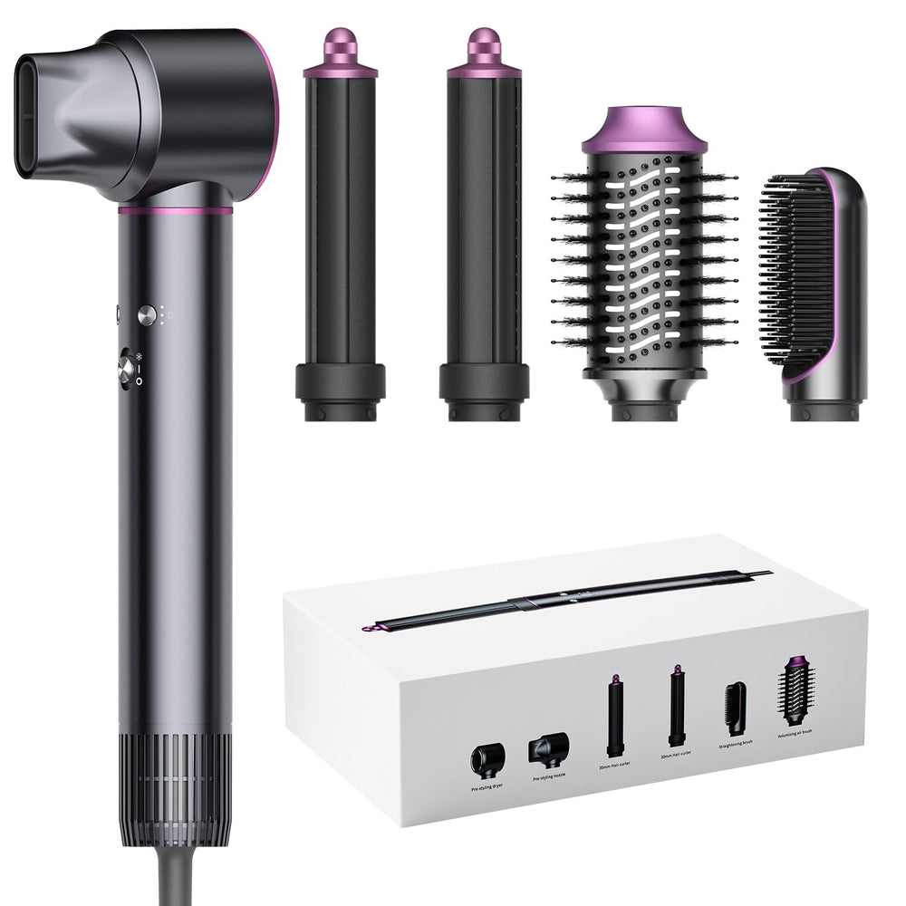Funflow 5-in-1 hair styler dryer head for fast, efficient drying with controlled heat.