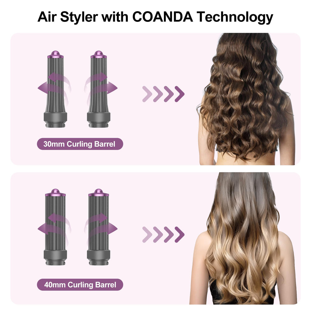 Funflow Coanda effect curling technology for natural-looking curls