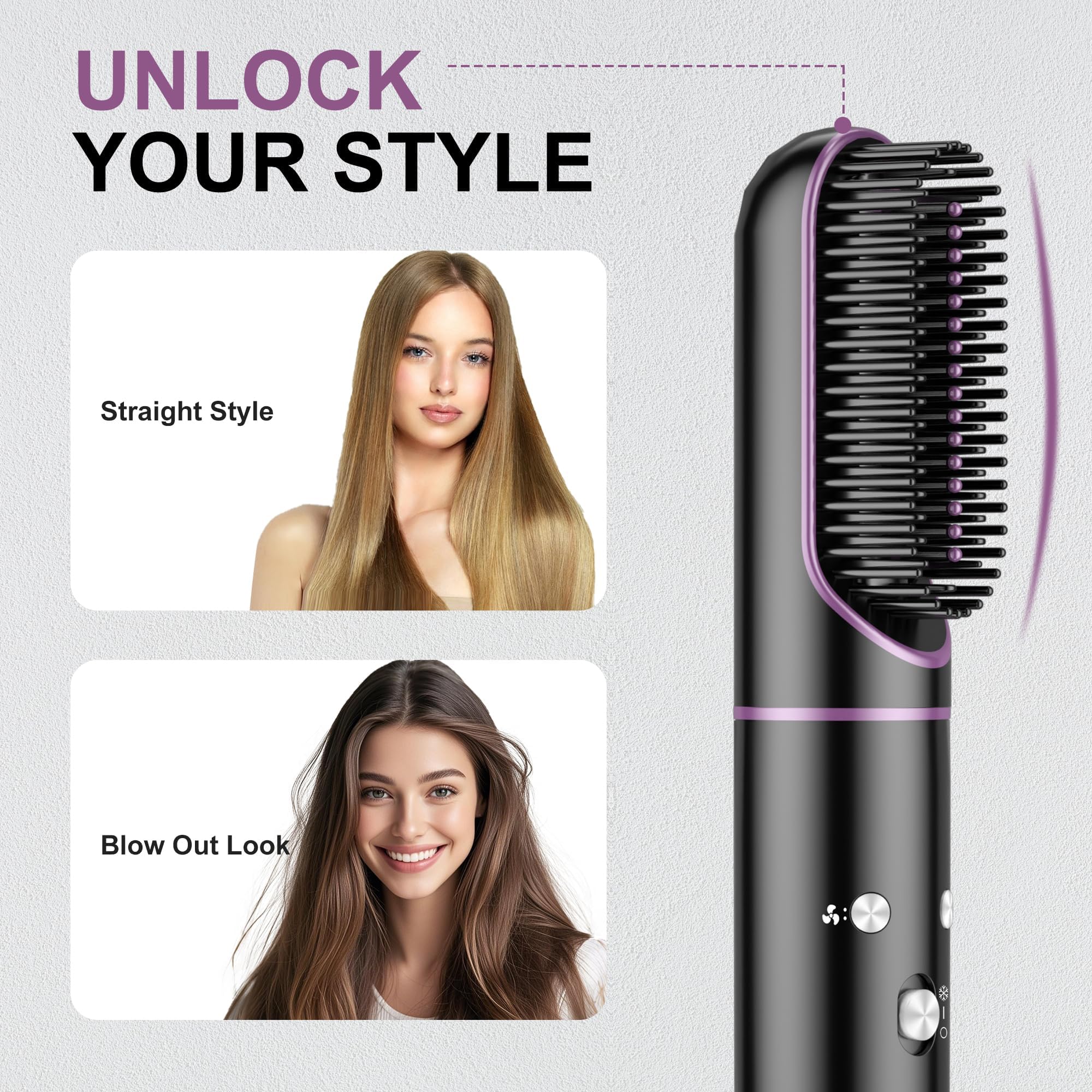 Funflow large volumizing round brush adds lift and body