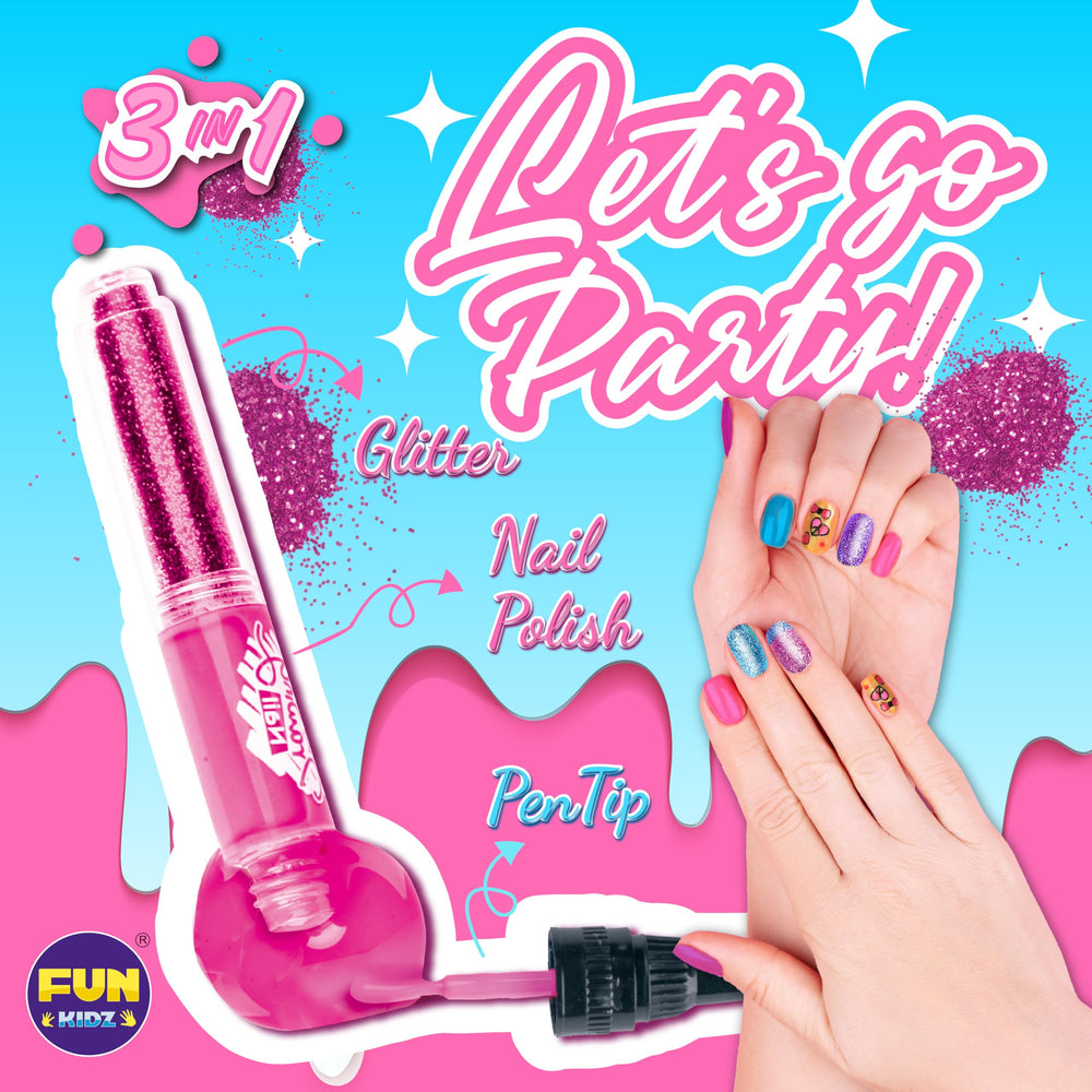 FUN KIDZ Gift-ready nail art set ideal for birthdays and holidays