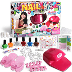 FUN KIDZ Kid Nail Art Kit front view for at-home creativity and pretend spa sessions.