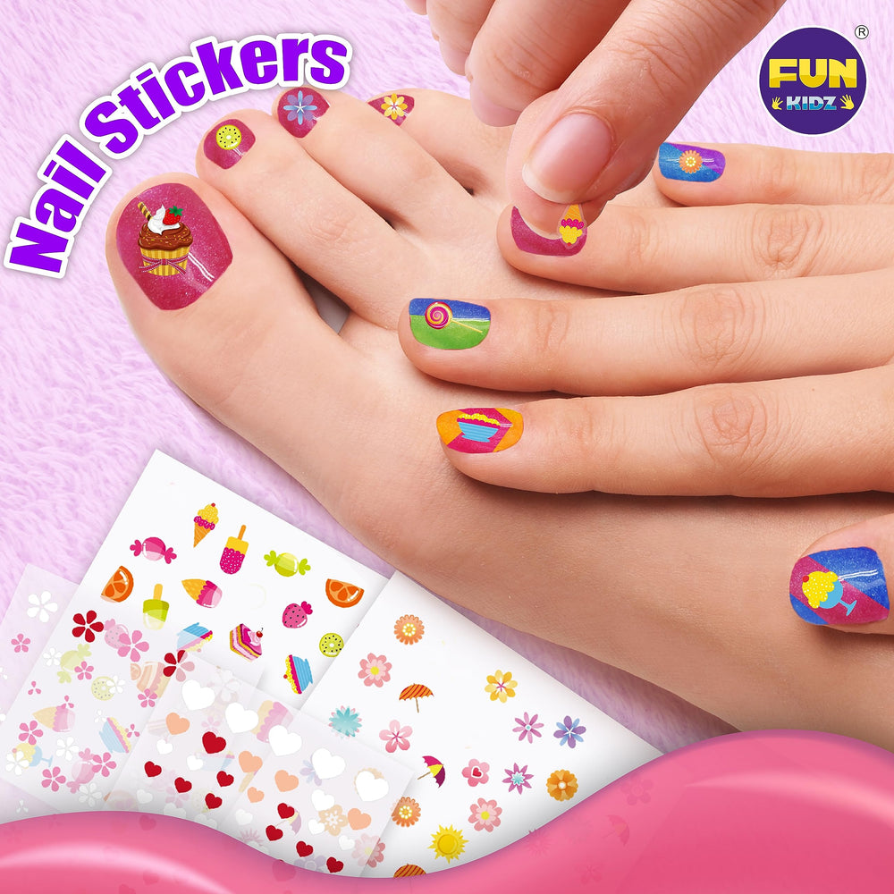 FUN KIDZ nail stickers and accessories enhance creative design and imaginative play.