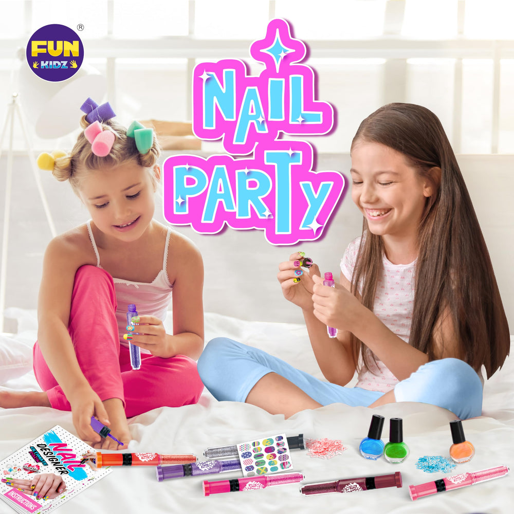 FUN KIDZ Nail stickers and gems pack adds charm with easy-to-apply accessories