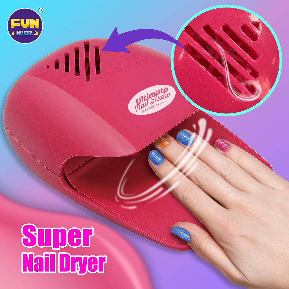 FUN KIDZ peel-off polish makes cleanup quick, encouraging repeat play and experimentation.