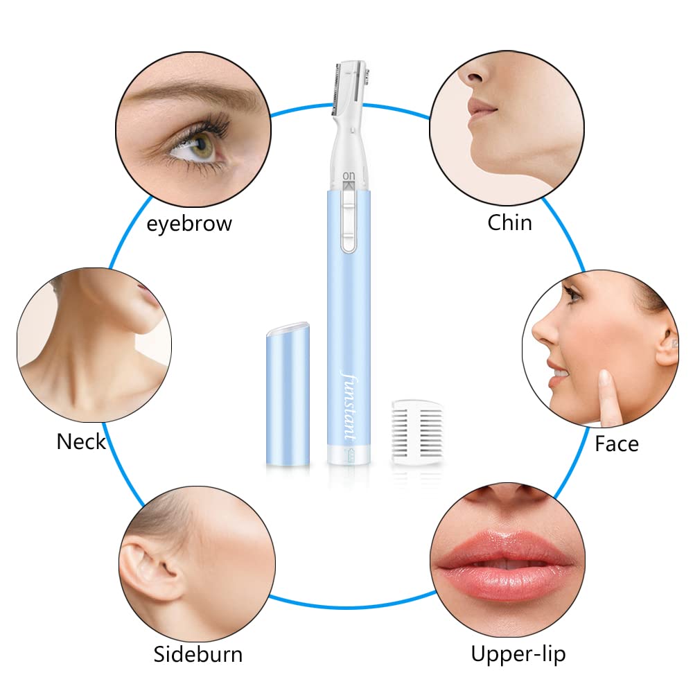 Funstant eyebrow trimmer attachment 1-2mm for fine detailing.