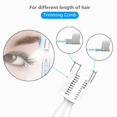 Funstant detail-attachment helps precise brow shaping and clean edges.