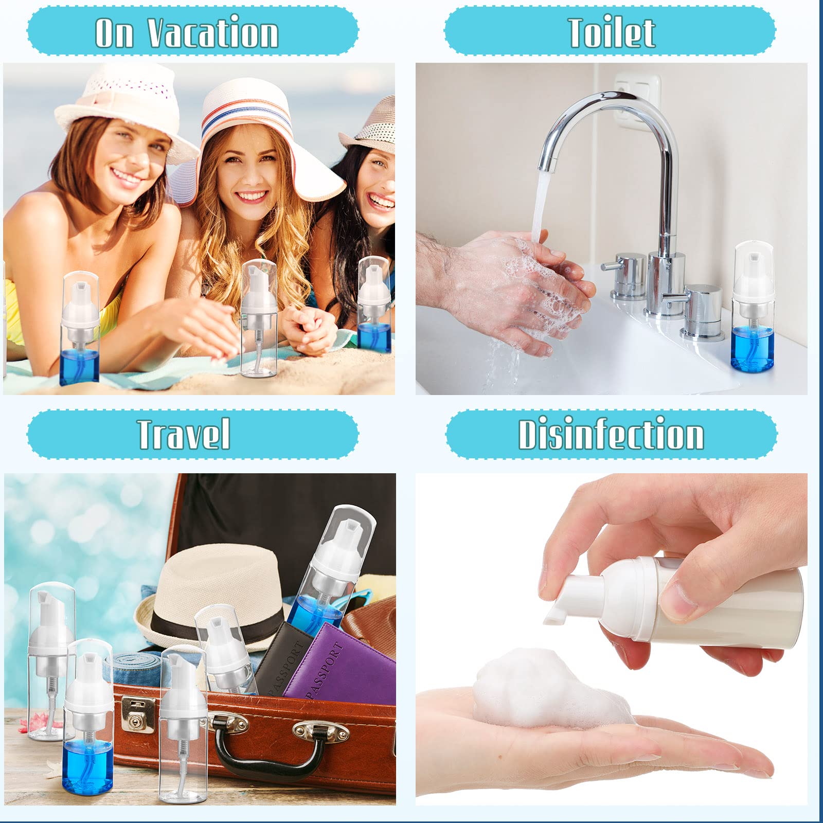 Funtery 30ml foam bottle supports easy dosing on busy mornings.