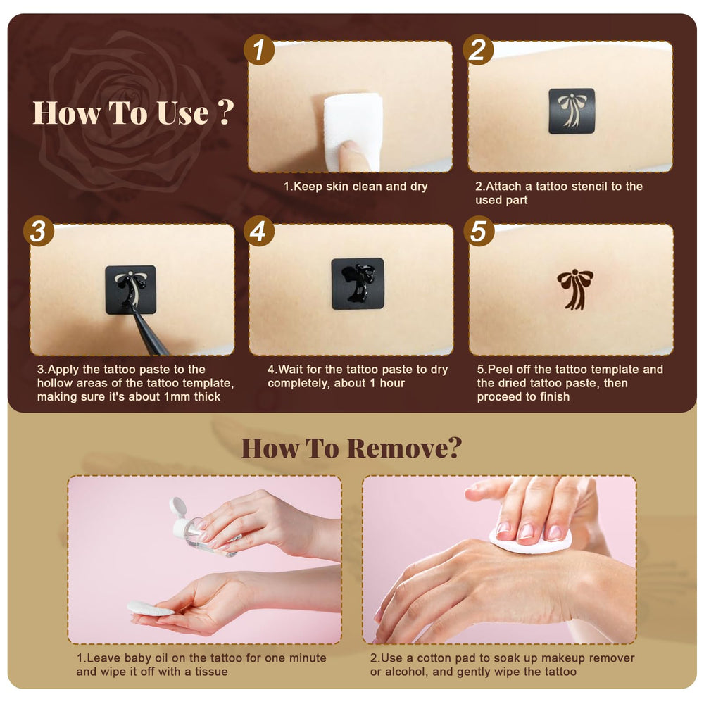 Funtigee cotton swabs enable smooth, even ink application on skin.