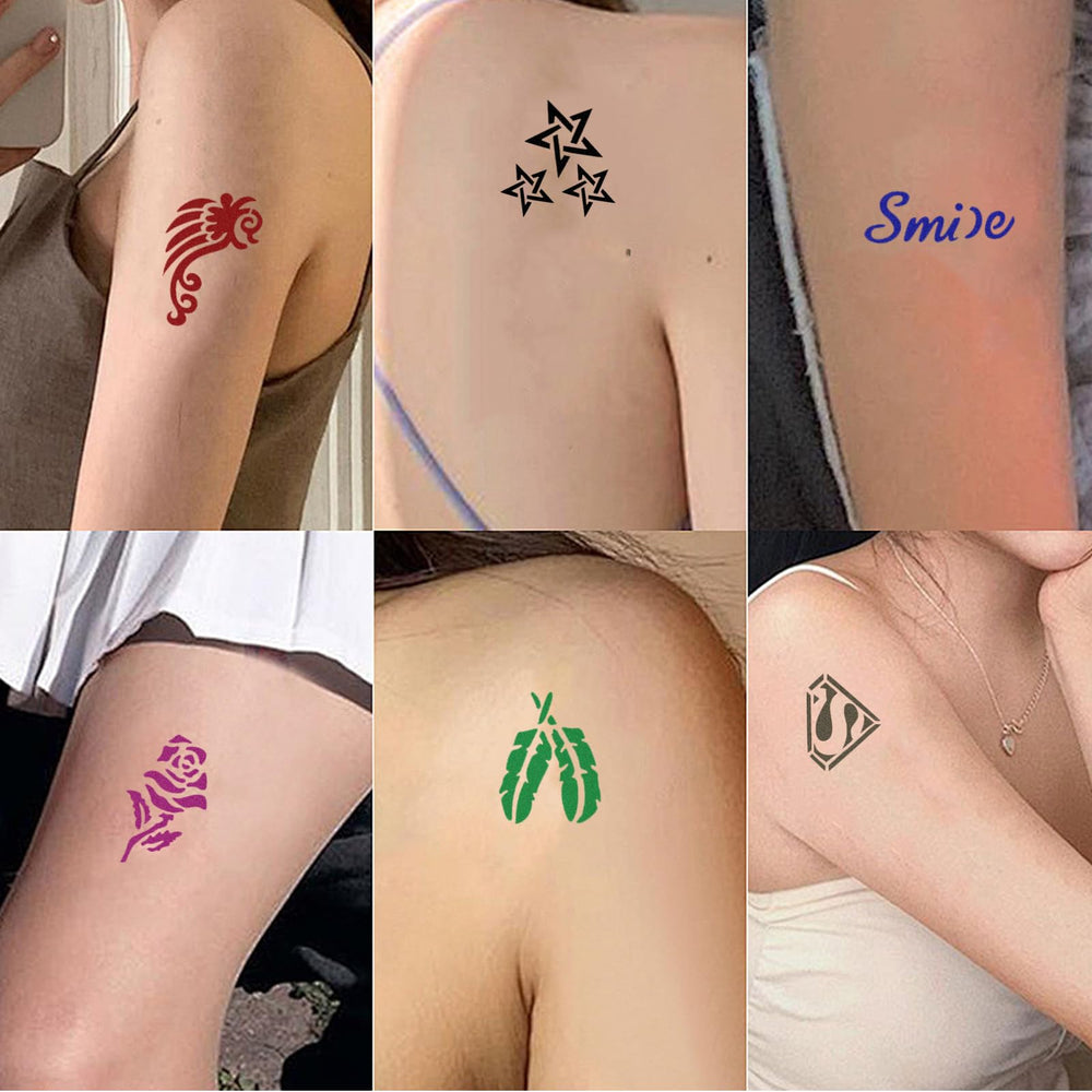 Funtigee tattoo on skin example demonstrates simple, comfortable DIY application.
