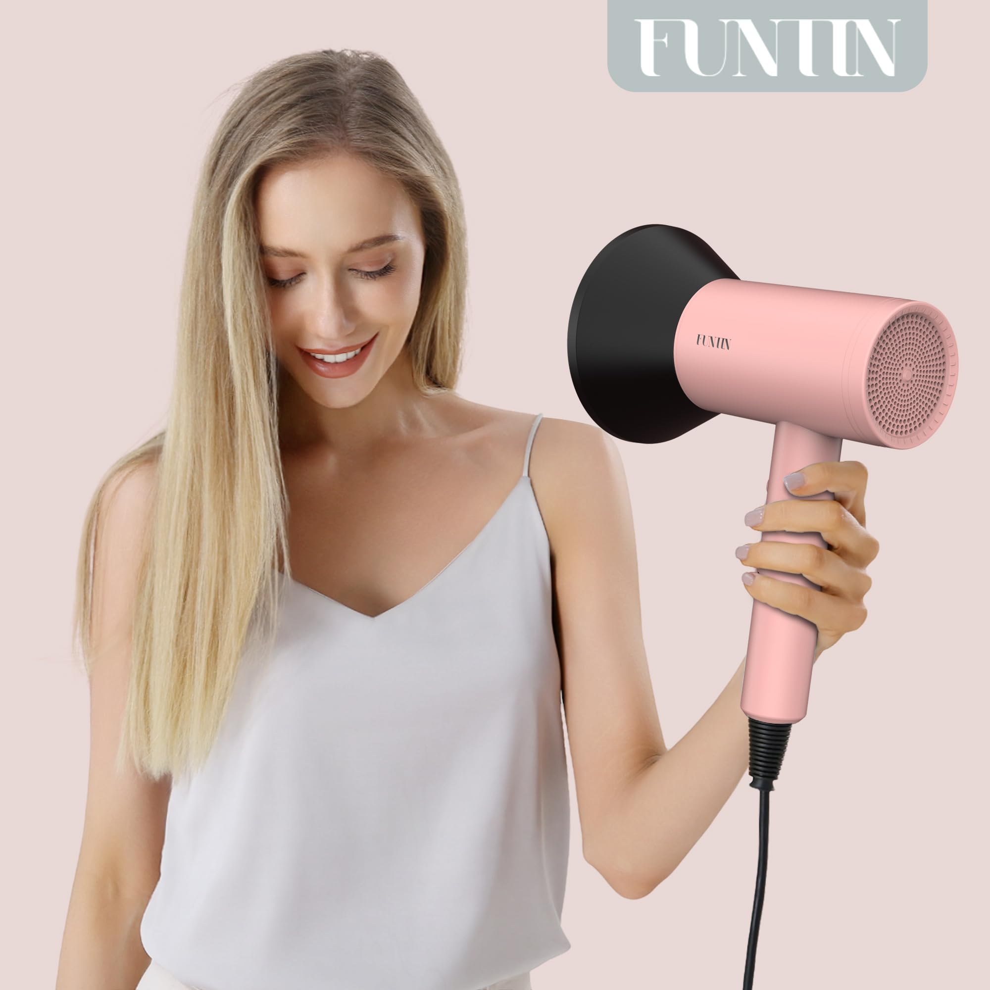 FUNTIN hair dryer foldable stand and travel organizer for storage.