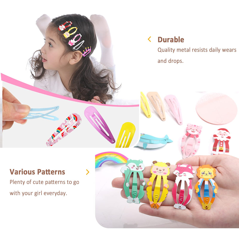 Funtopia hairclips animal clips mix provides cute accents for kids.