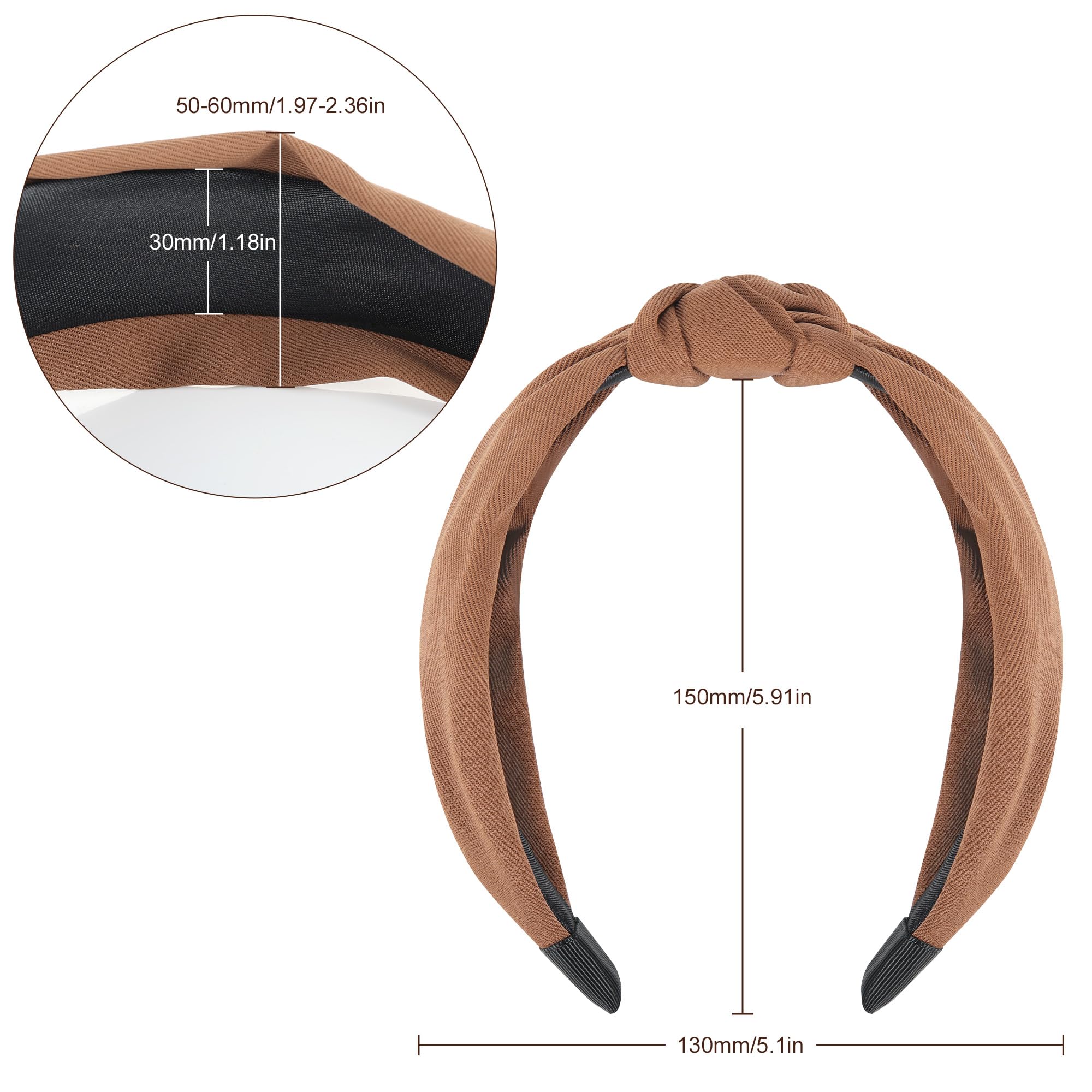 Funtopia headbands elastic inner-band detail demonstrates comfortable stretch