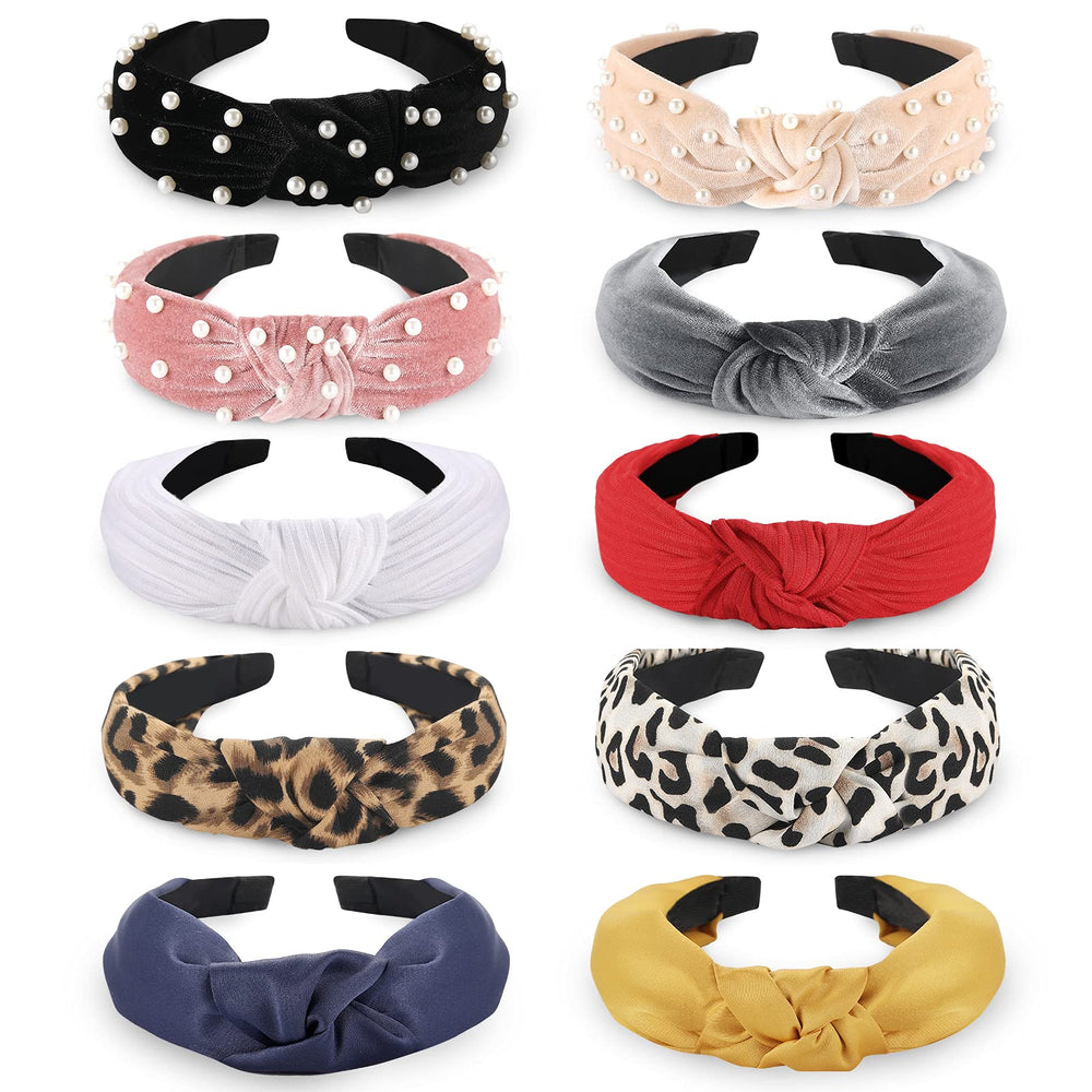 Funtopia pearl-knotted headband for everyday elegance and versatility