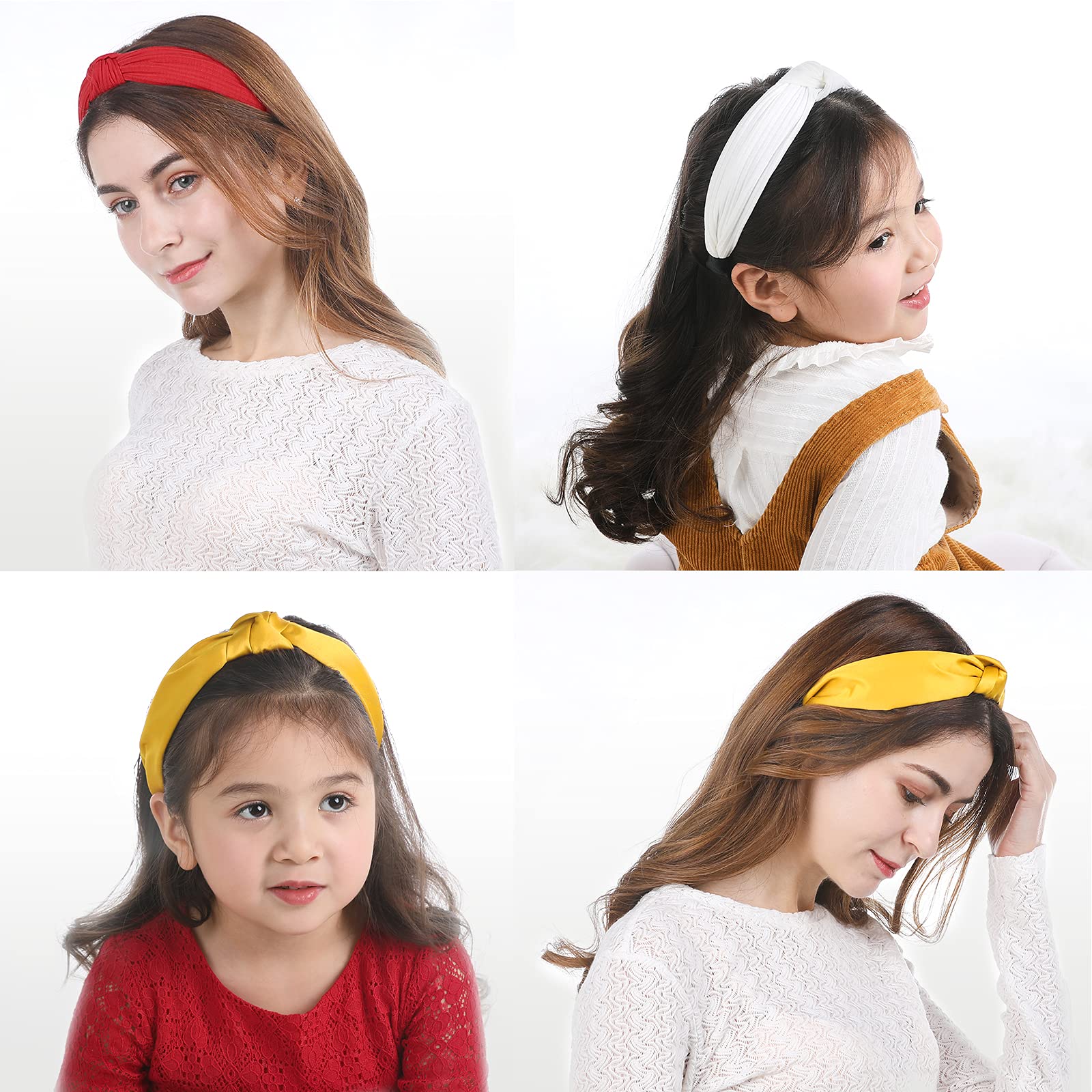 Funtopia solid-color headband blue adds bold color to casual outfits
