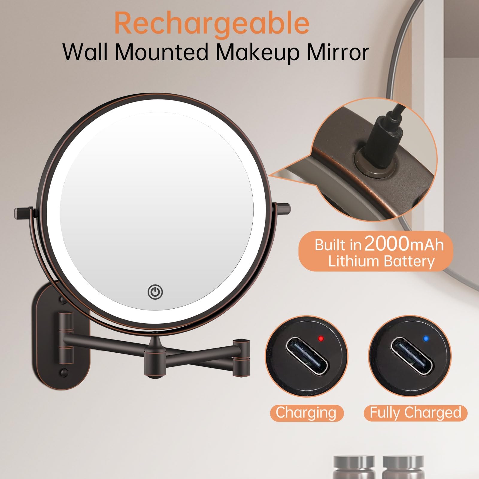 Funtouch three-color lighting helps preview makeup in different environments