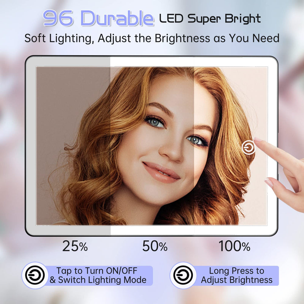 FUNTouch detachable 10x magnifying mirror for detailed makeup work