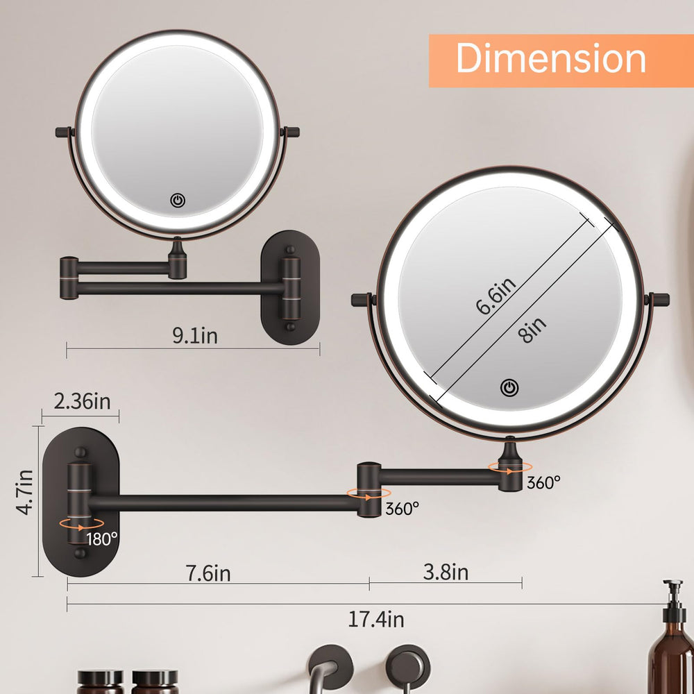 Funtouch extended-arm 360-degree rotation for flexible viewing angles