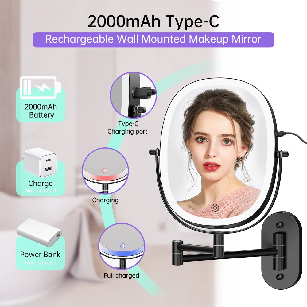 FUNTOUCH foldable wall mount saves counter space while staying stable