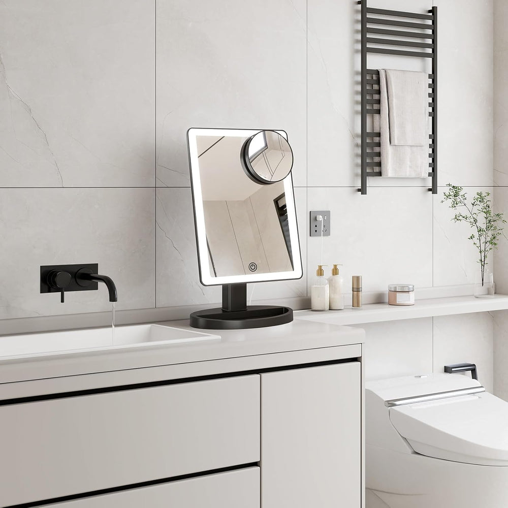 FUNTOUCH large desk base helps keep cosmetics organized and workspace tidy.