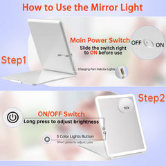 FUNTOUCH USB charging mirror ready for charging from any USB source.