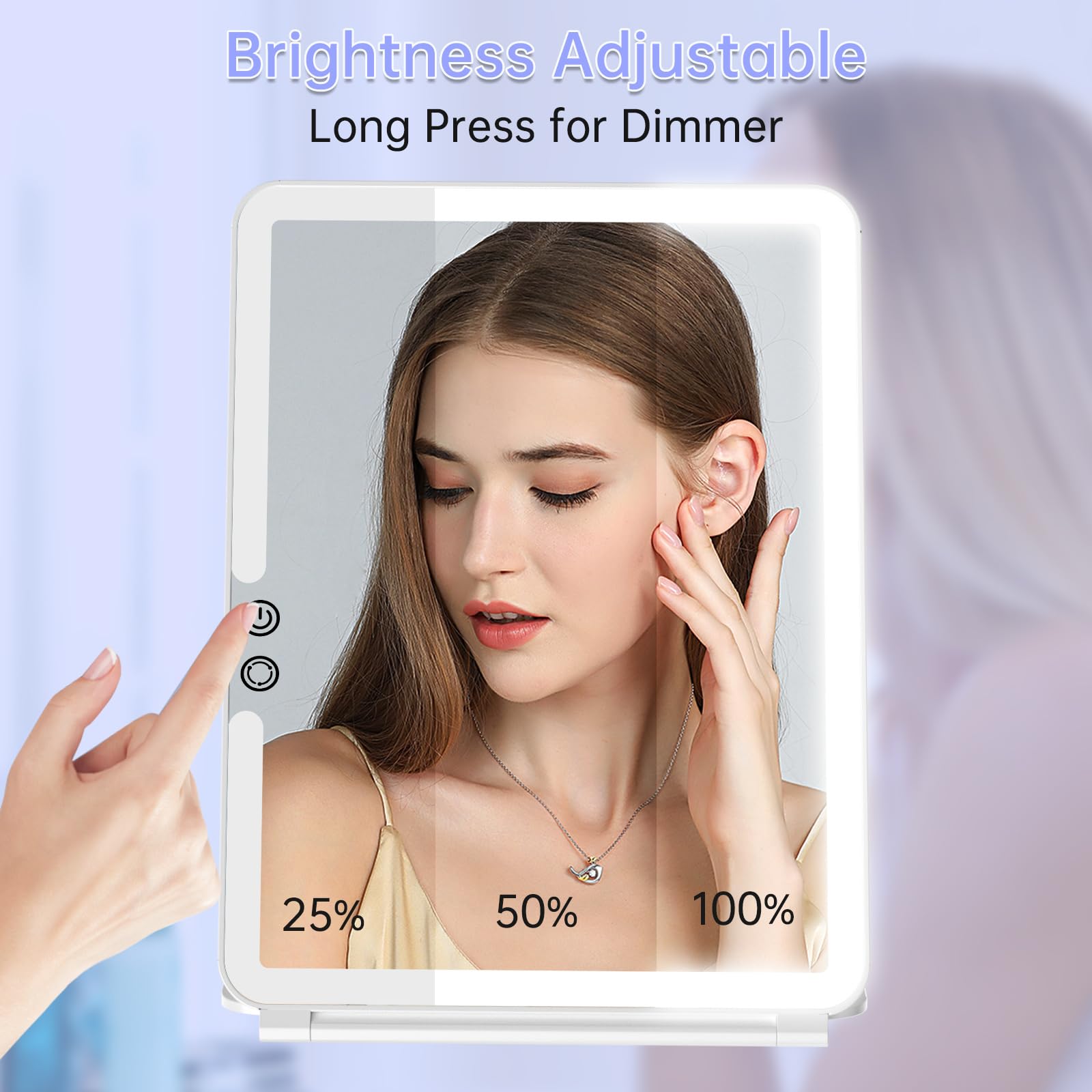 FUNTOUCH smart touch dimming mirror for adjustable brightness.