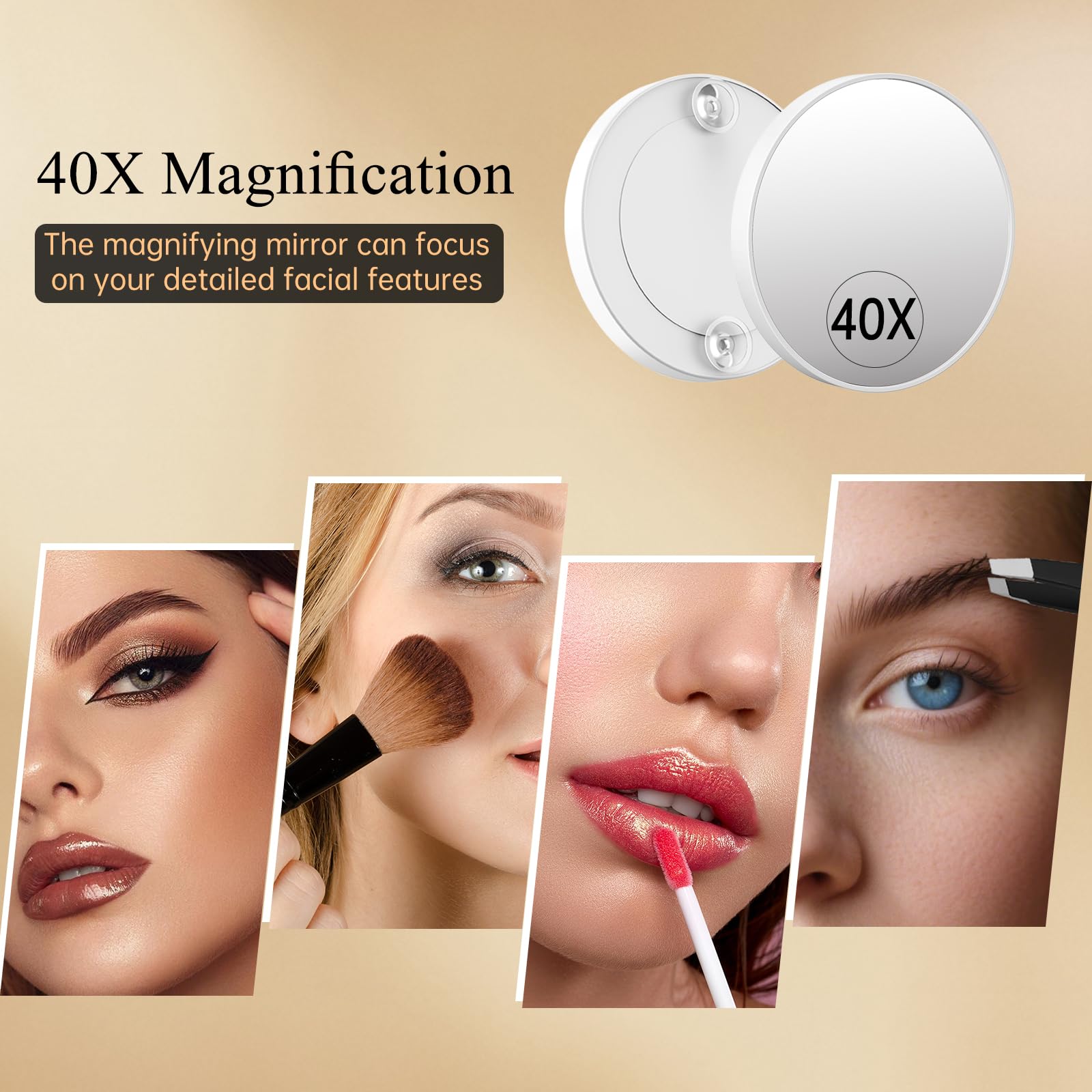 FUNTOUCH vanity mirror offers cool, warm, and natural lighting modes
