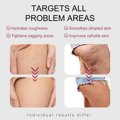 Fuputo B-Tight Body Cream's water-based formula absorbs without residue.
