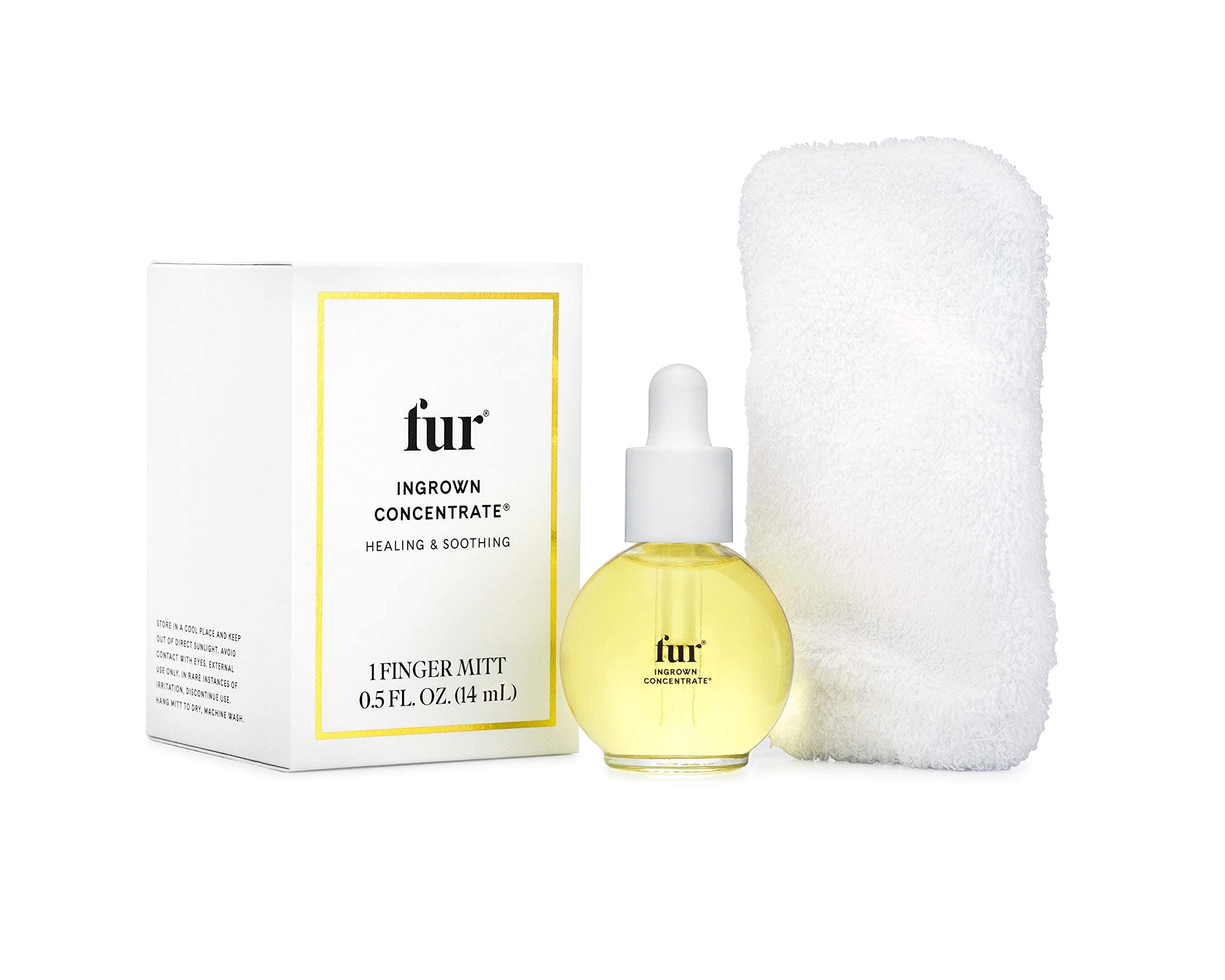 Fur Ingrown Concentrate being applied to skin for smoothing
