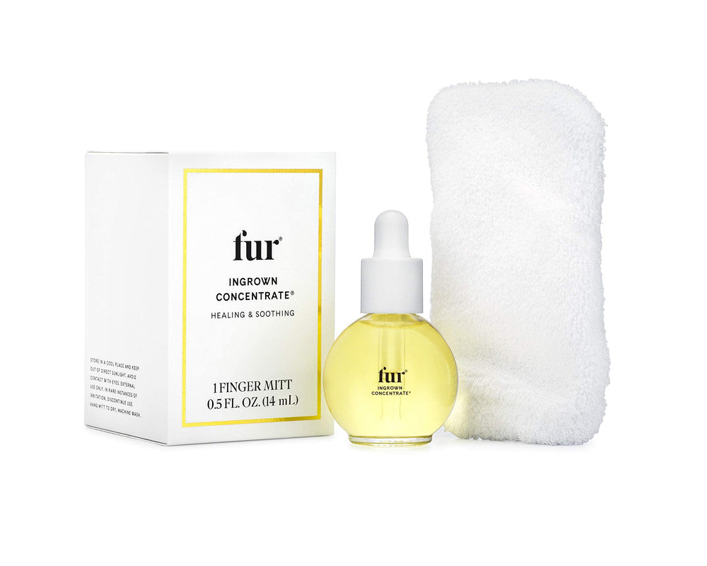 Fur Ingrown Concentrate being applied to skin for smoothing