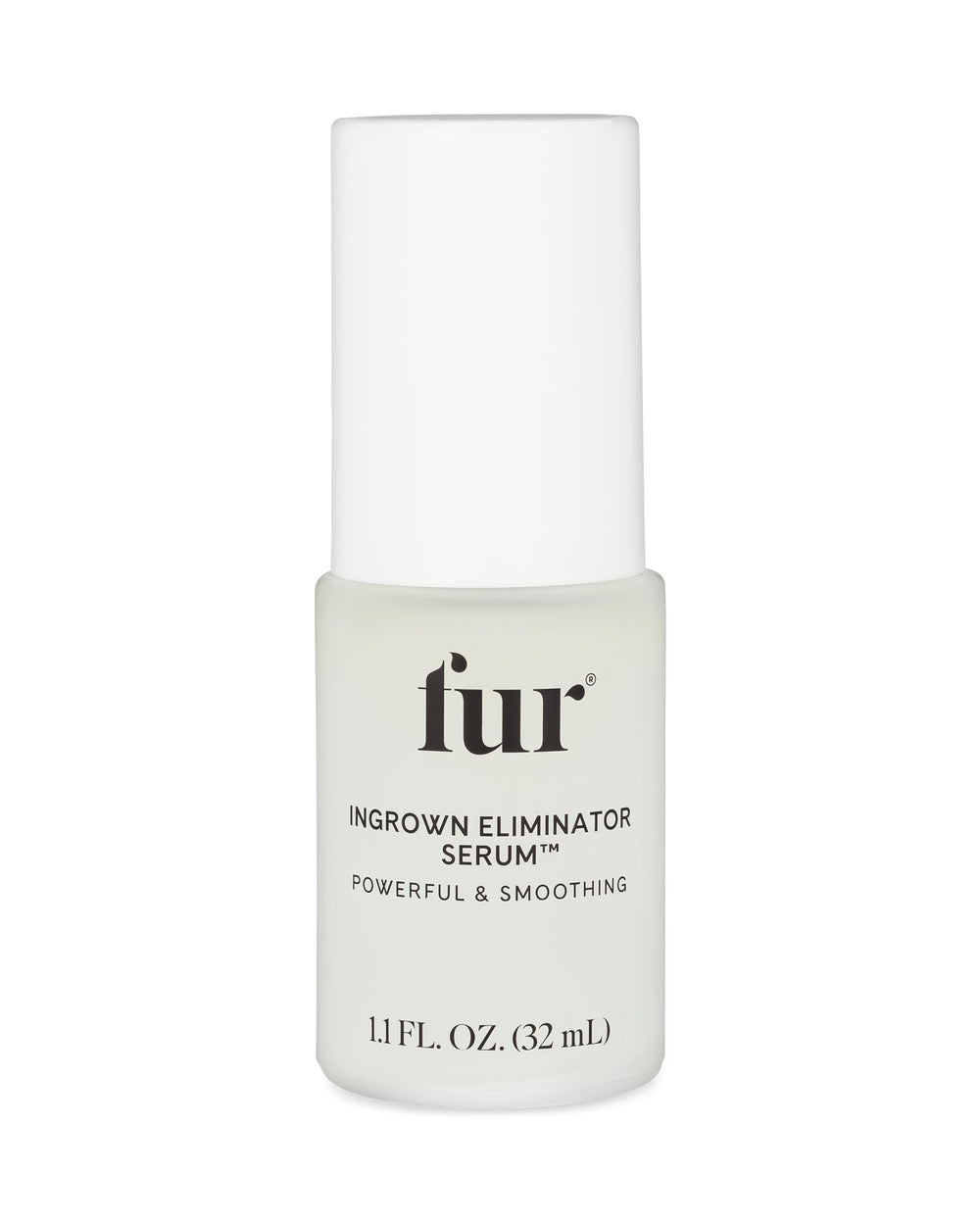 Fur Ingrown Eliminator Serum bottle front view for post-hair removal care and smoother skin.