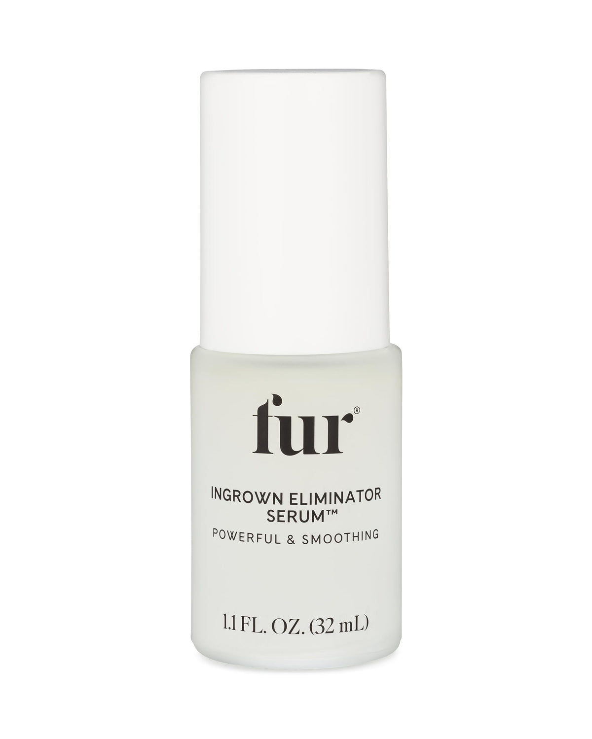 Fur Ingrown Eliminator Serum bottle front view for post-hair removal care and smoother skin.