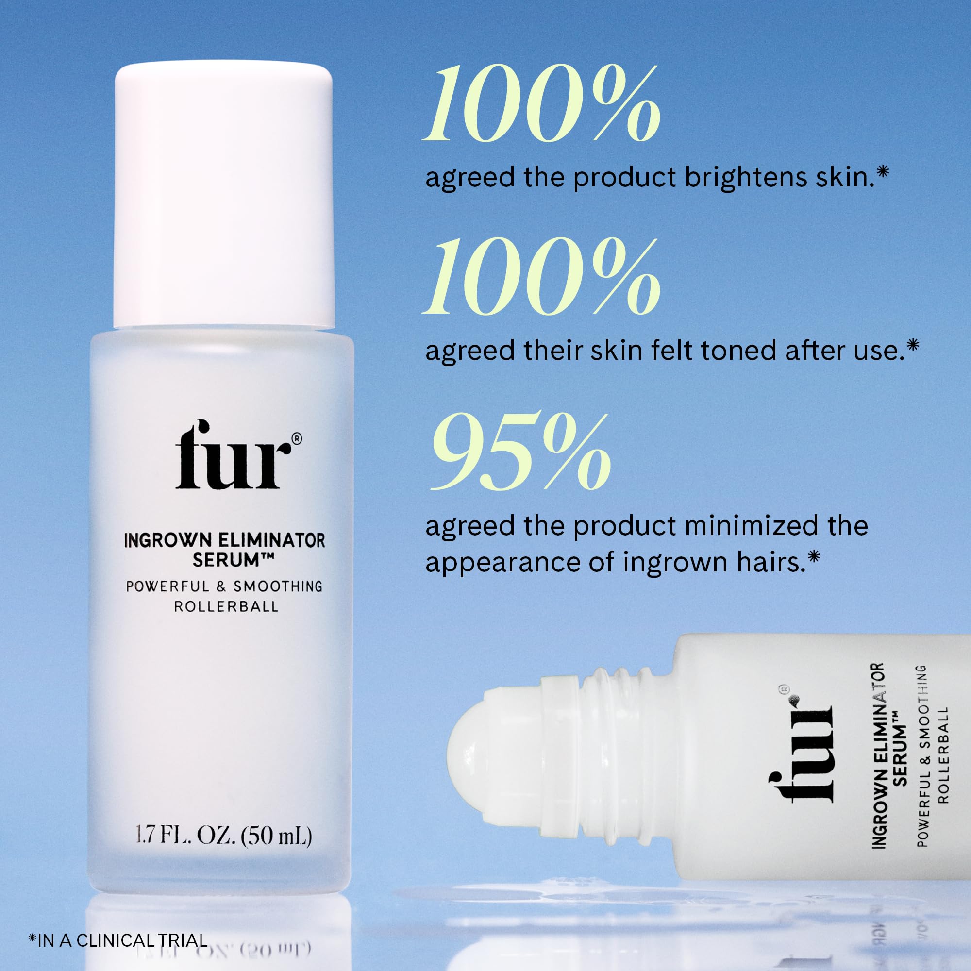 Fur Ingrown Eliminator Serum Rollerball soothing aloe calms irritated skin