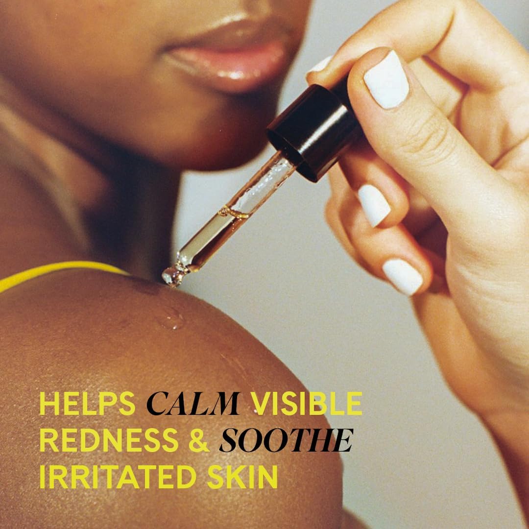Fur Oil closeup demonstrates skin hydration and non-greasy finish
