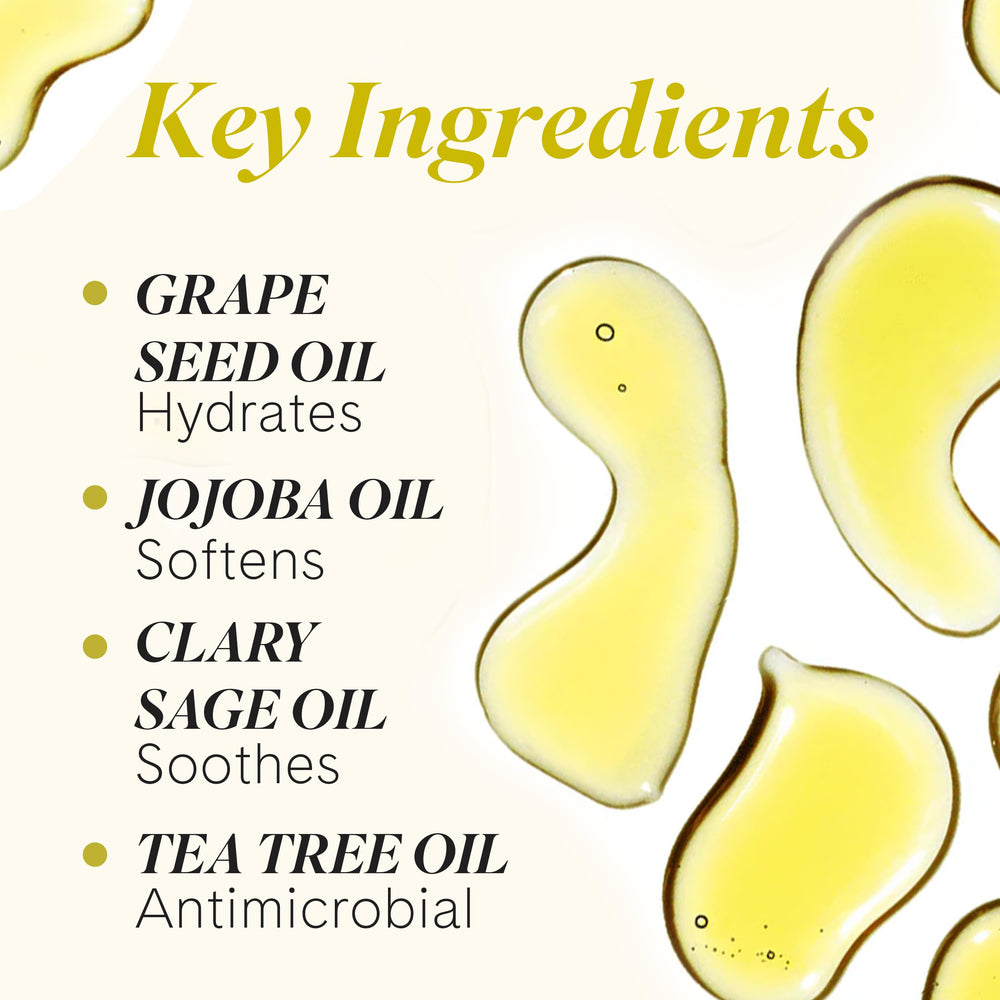 Fur Oil for overall smoothing of skin and hair.