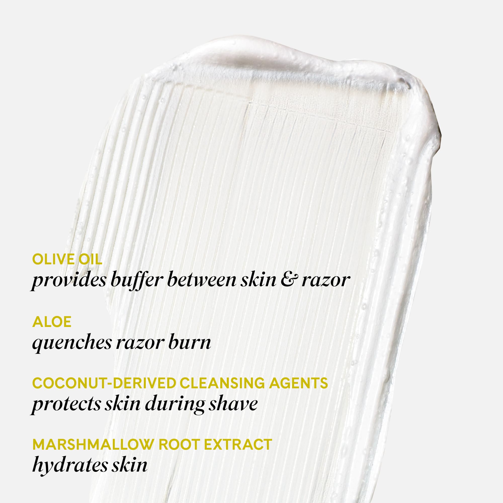 Applying Fur Shave Cream to wet skin for glide