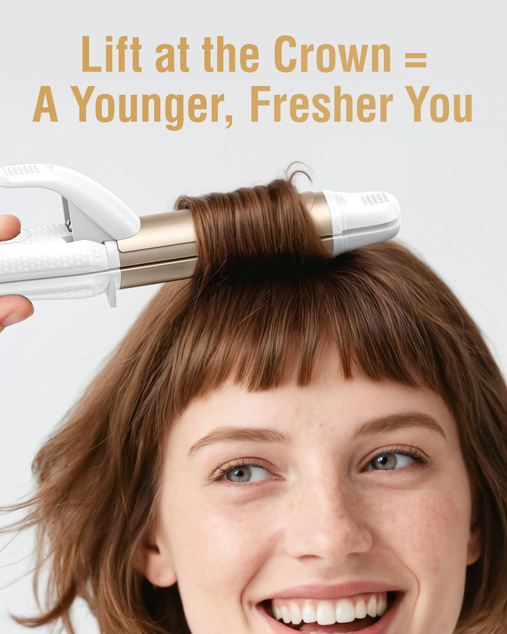 FURIDEN LITE 450℉ heat setting shapes curls on thick hair.