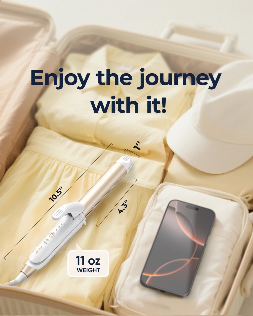 FURIDEN Lite TSA-friendly travel case-ready portrait emphasizes convenience.